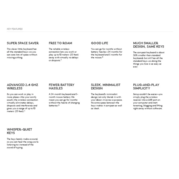 Logitech Wireless Keyboard & Mouse Combo MK220