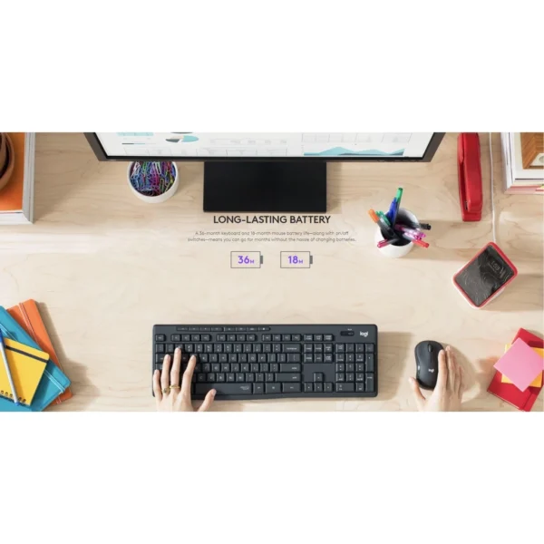 Logitech MK295 Silent Wireless Keyboard & Mouse Combo