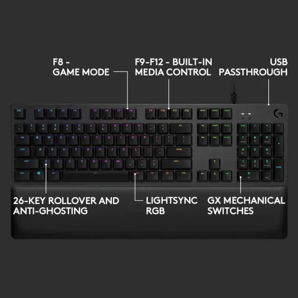 Logitech G512 Wired RGB Gaming Keyboard