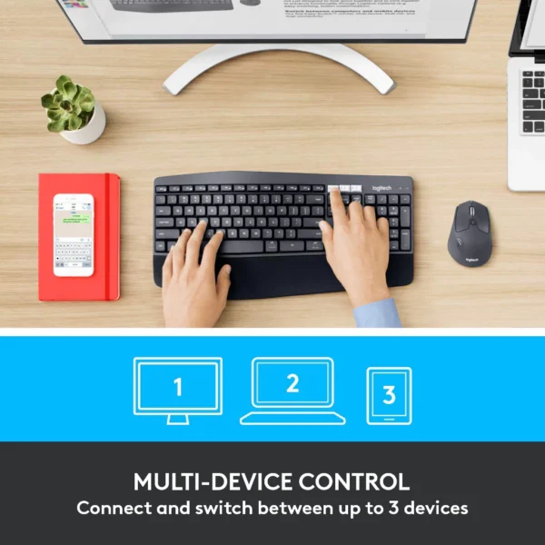 Logitech MK850 Multi‑Device Wireless Keyboard & Mouse Combo